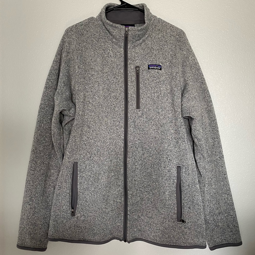 Men’s Patagonia Better Sweater Full-zip Fleece Jacket, Size XL, Stonewash Color
